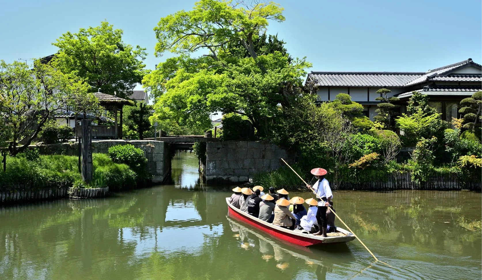 柳川遊船在水鄉柳川