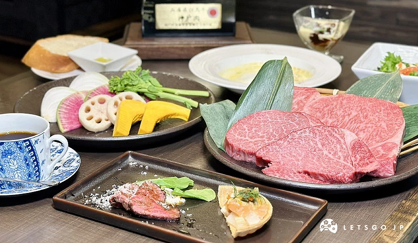 除了神戶牛外,還有湯品、國產鮮蔬、前菜、沙拉、甜點等豐富菜色攝影:Angie