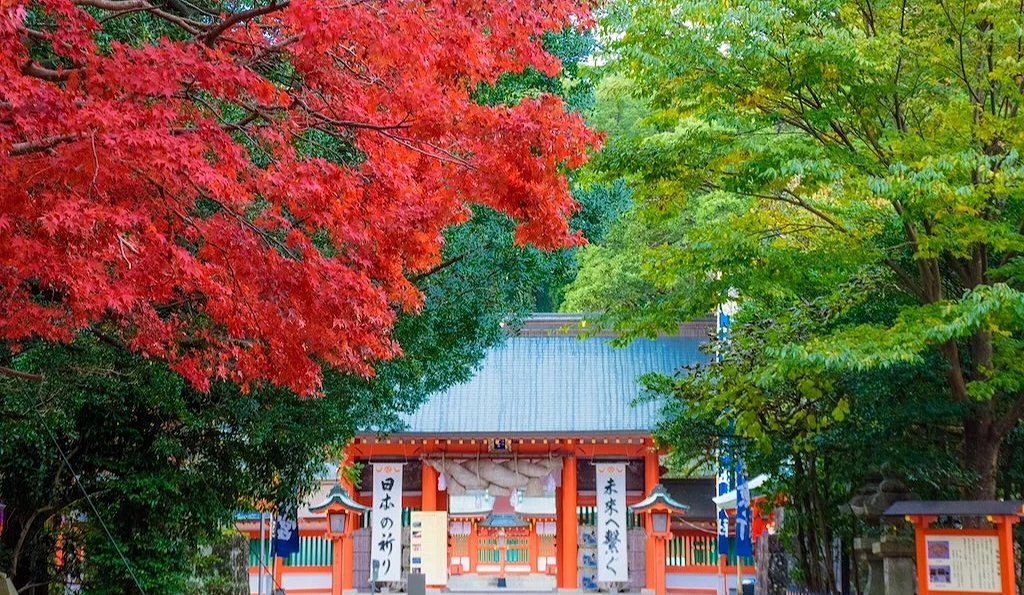 紅葉與熊野速玉大社