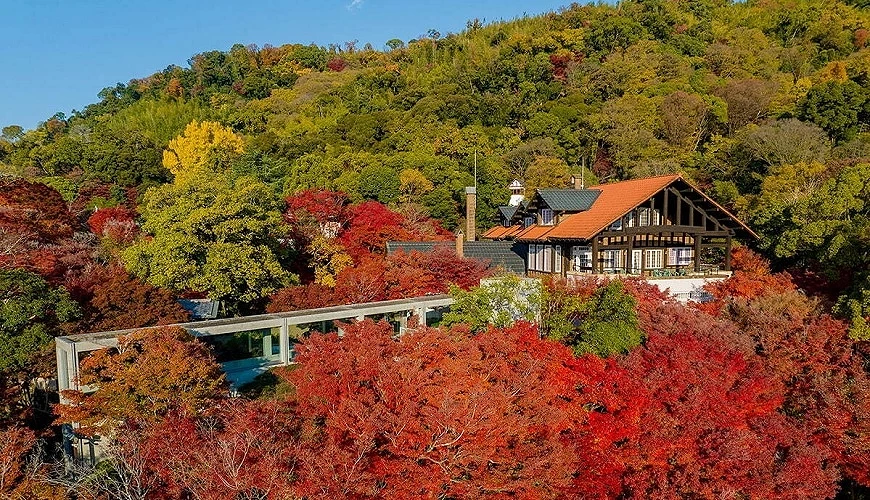 大山崎山莊美術館濃濃歐式別墅氣息的外觀