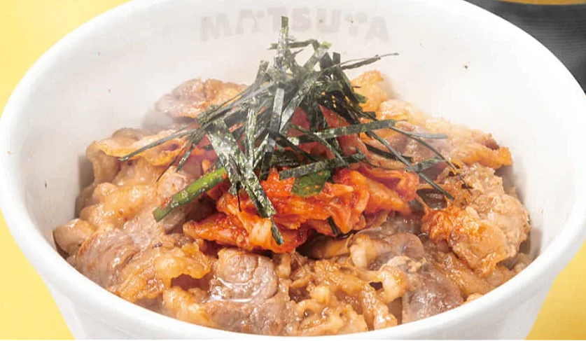 松屋泡菜牛五花丼