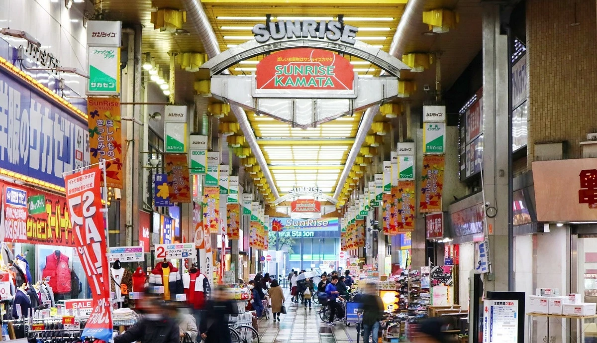 SunRise蒲田商店街內景象