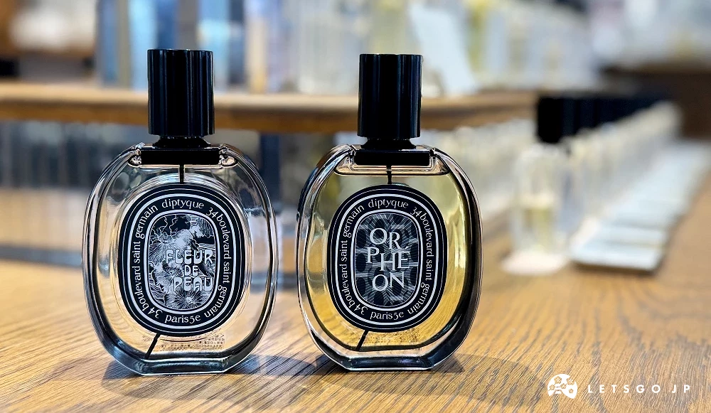DIPTYQUE人氣商品左起為Fleur de Peau 肌膚之華、Orphéon 爵夢淡香精