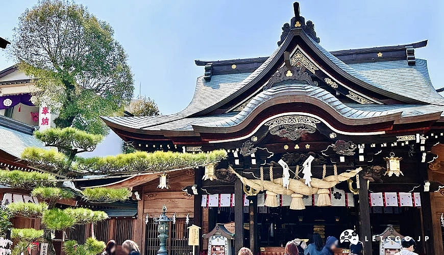 櫛田神社本殿正面外觀