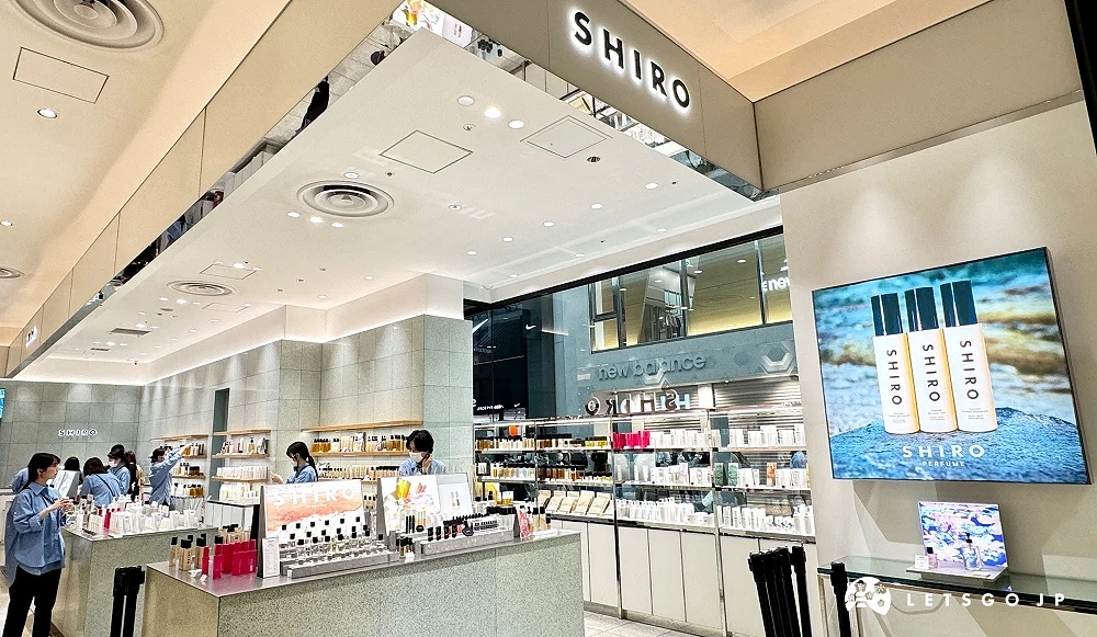SHIRO的大丸心齋橋店鋪外觀