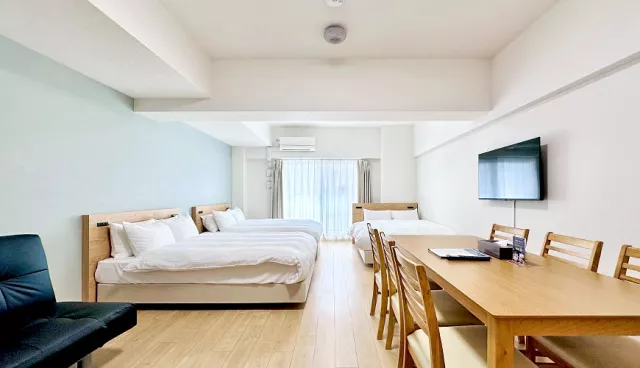 ESLEAD HOTEL Osaka Shinsaibashi車站走路2分鐘、難波黑門7人房超寬敞 的縮圖