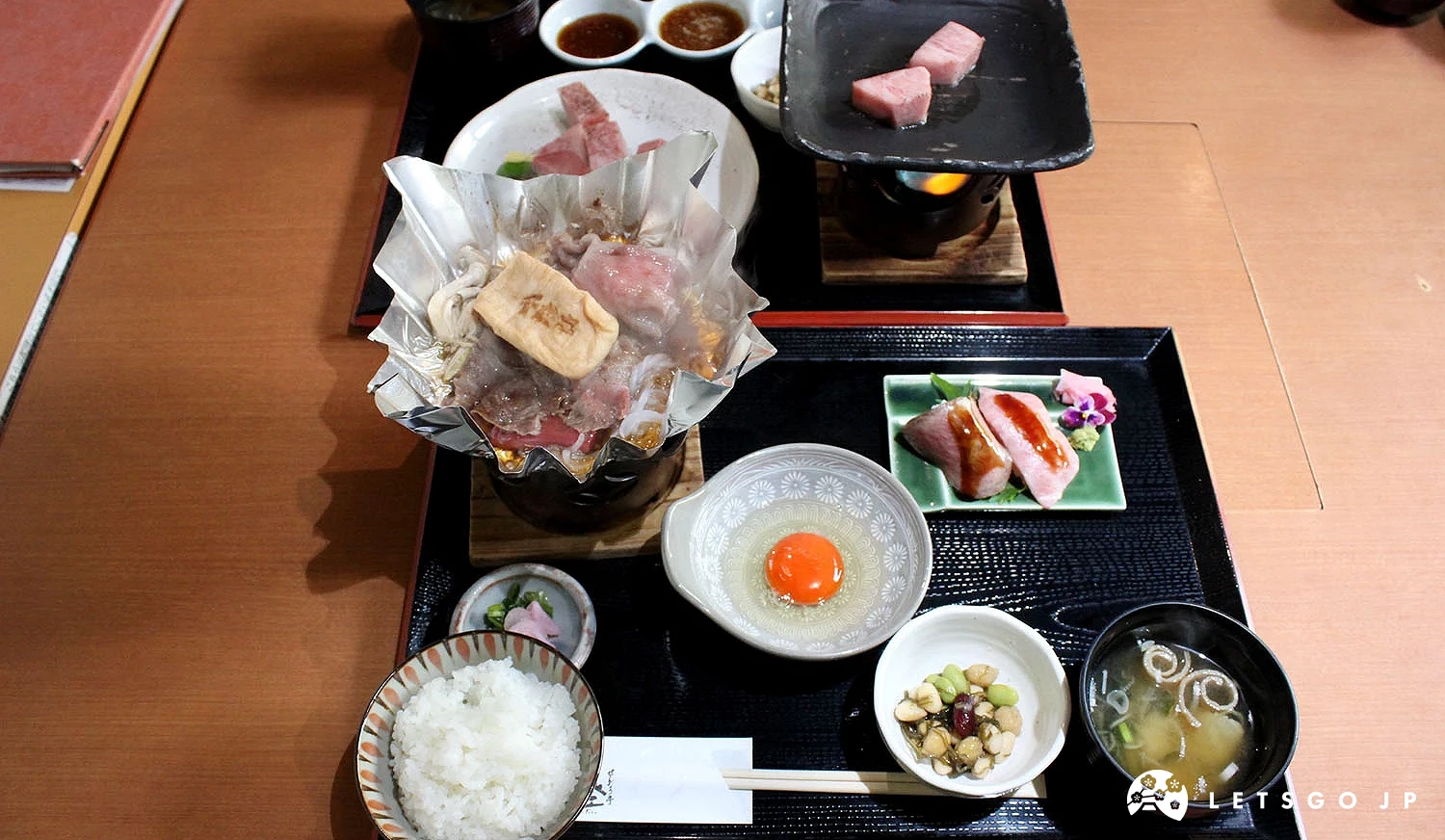 「近江牛牛排」與「近江牛壽喜燒」套餐