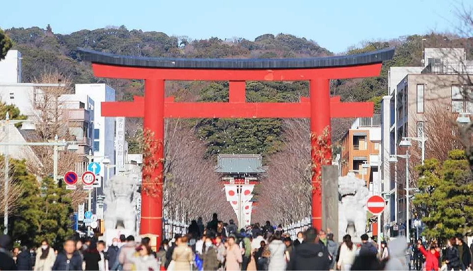 新年期間參拜人潮相當多