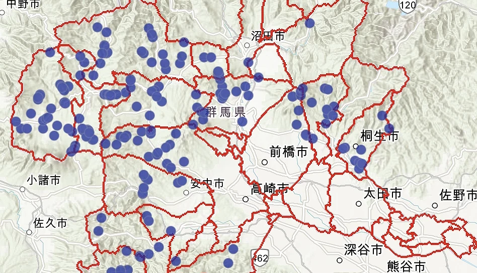 2026年群馬縣熊出沒地圖
