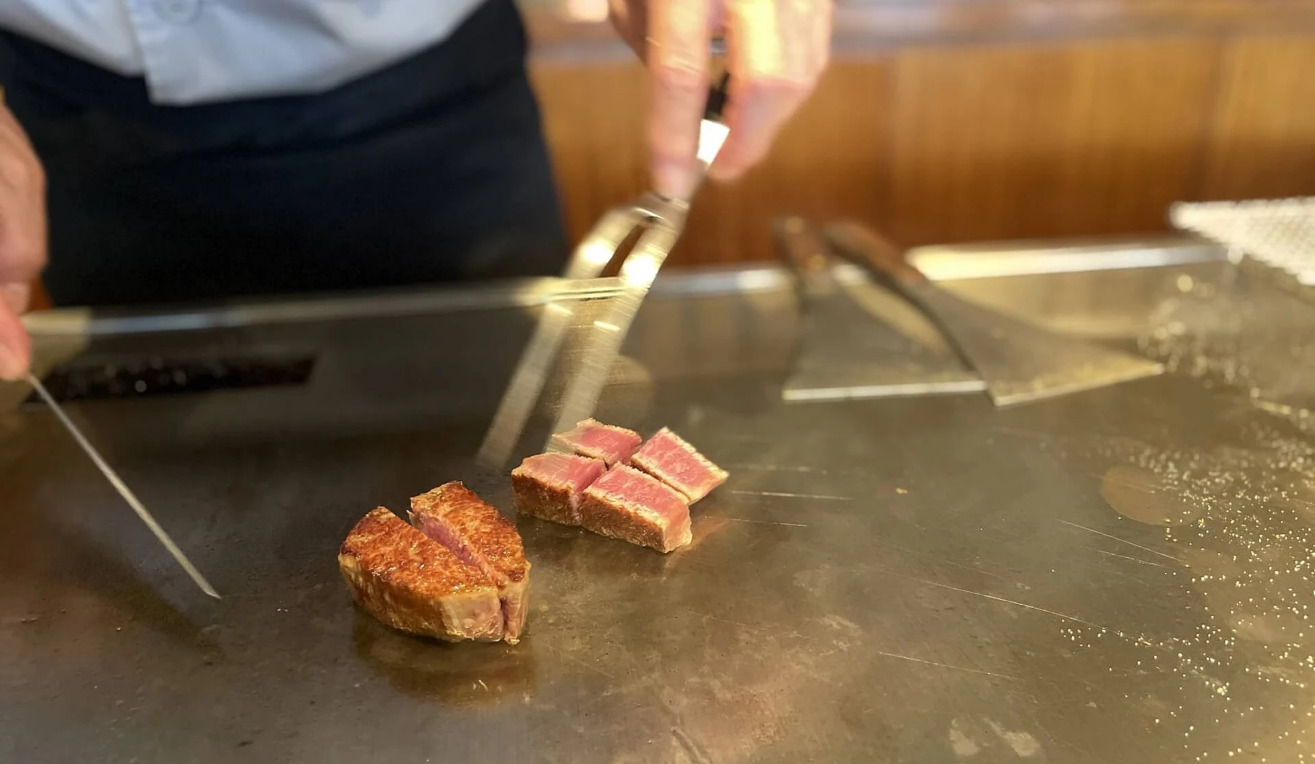 Mouriya(モーリヤ本店)的神戶牛鐵板燒