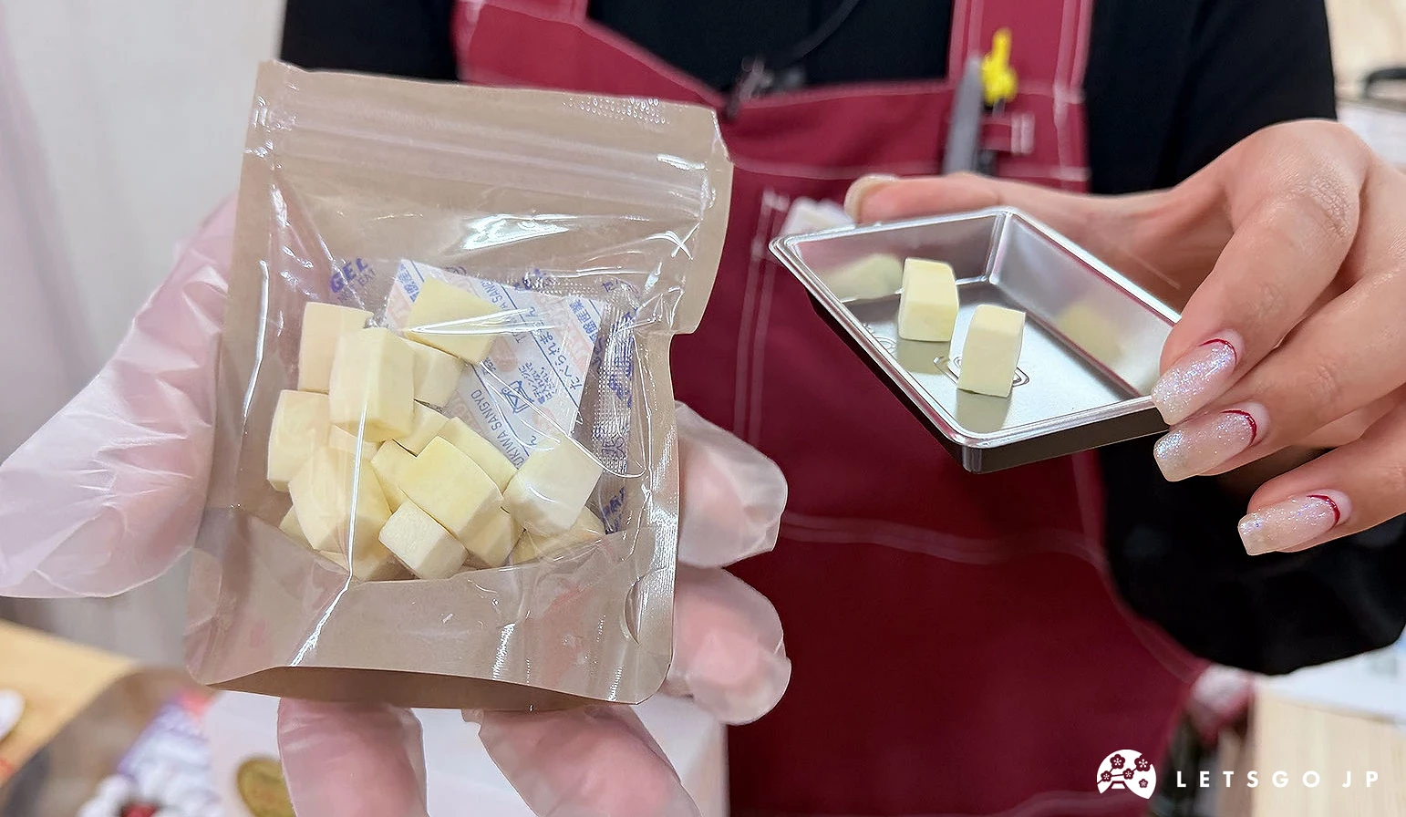 琉球乾酪是一口尺寸,淡淡奶味好上癮