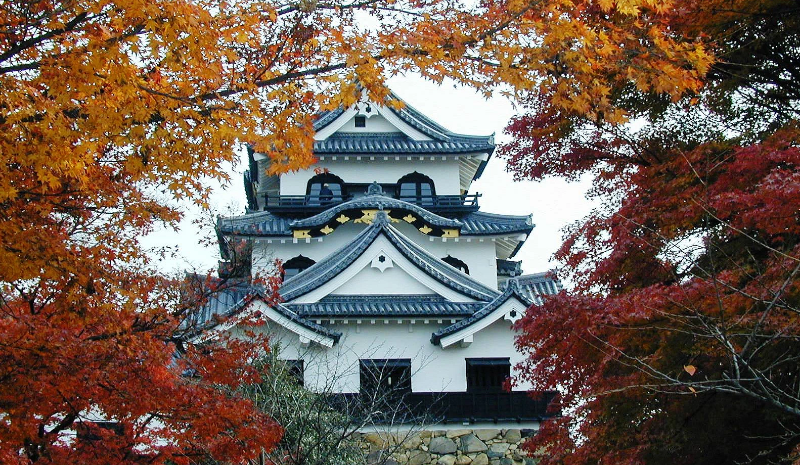 紅葉與天守閣