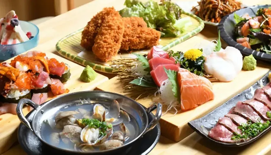 海王酒場的豐富料理