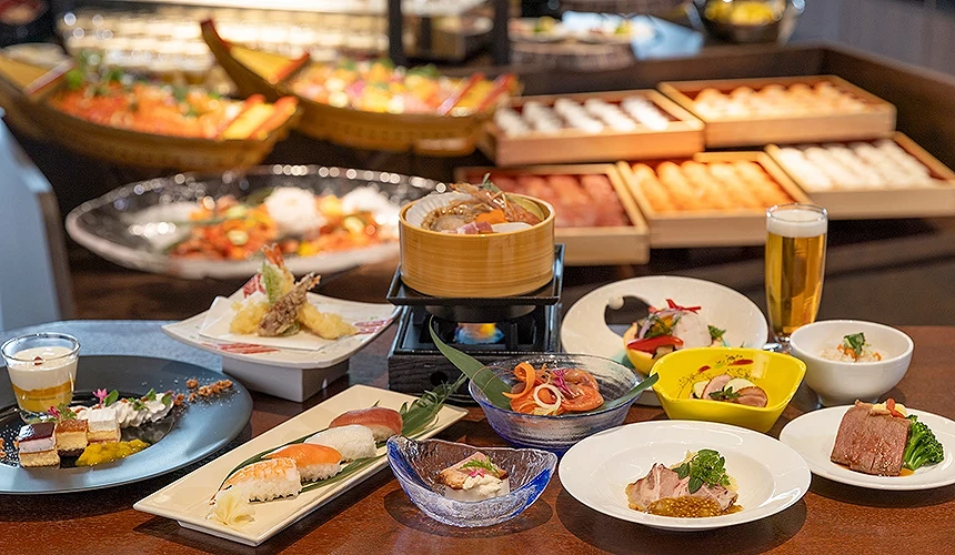 岩手花巻飯店的餐廳料理