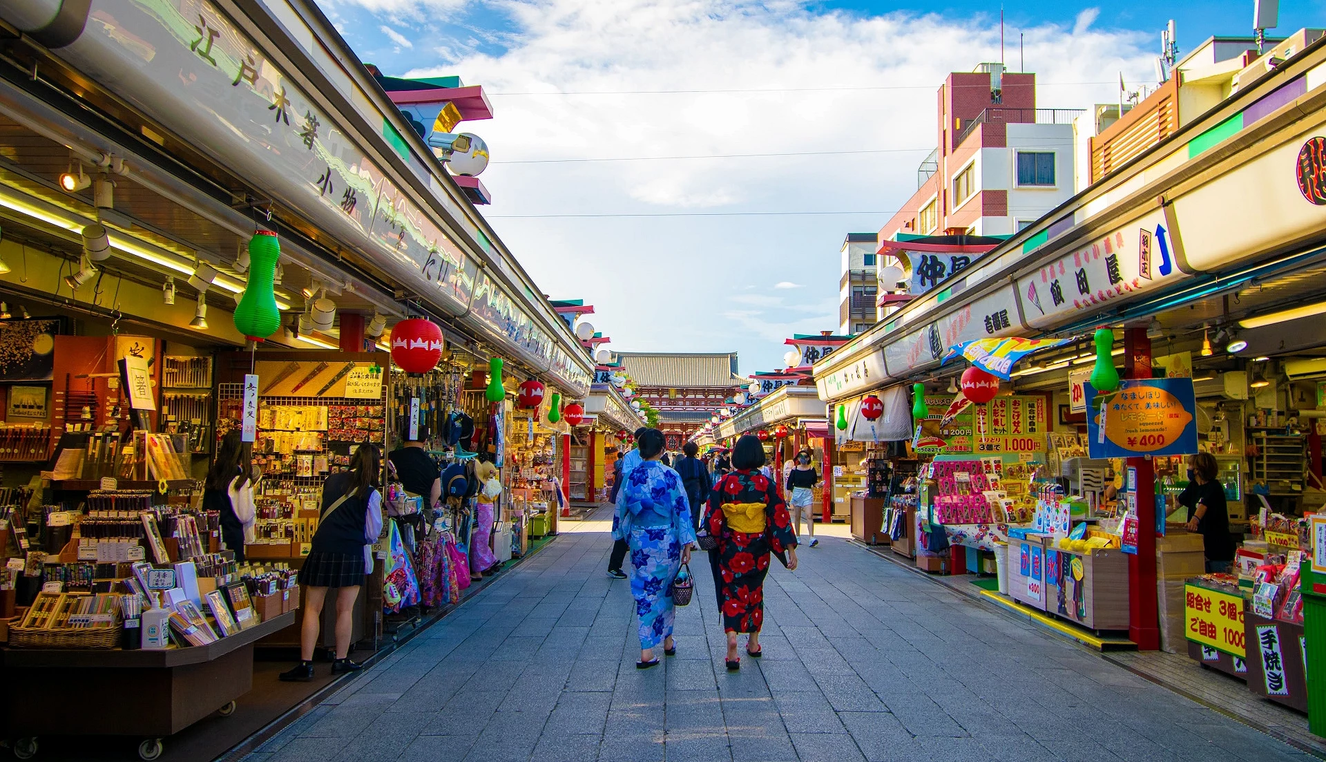 仲見世通商店街的街景