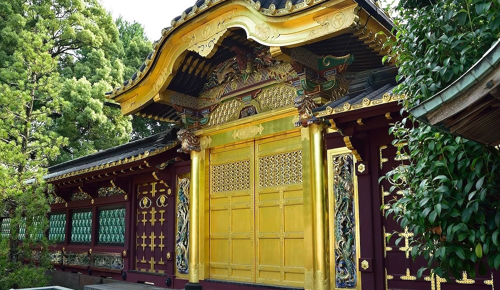 上野東照宮金色唐門及昇龍