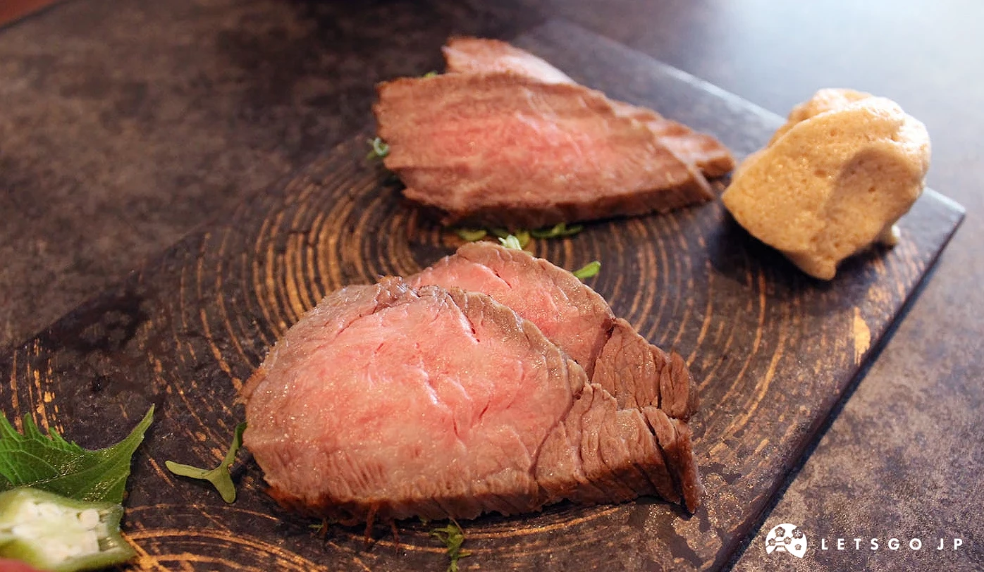 前菜「雙拼烤牛肉拼盤」
