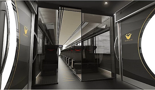 京阪Premium Car車廂有提供放置行李區
