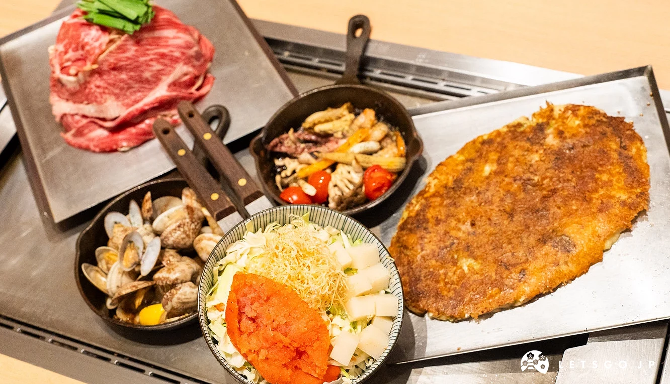 東京もんじゃくらや提供文字燒及多種鐵板料理