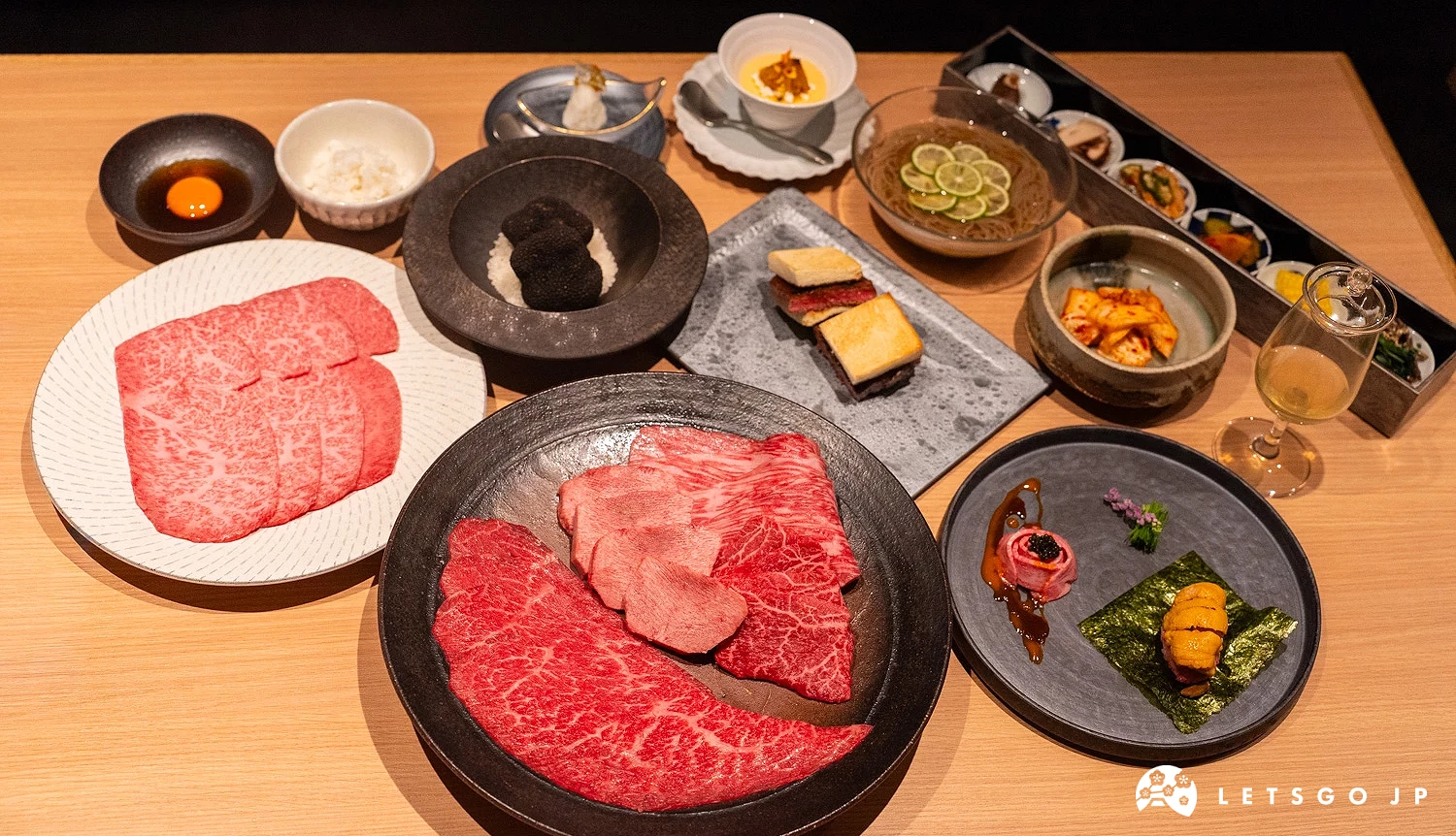 「銀座吉澤×銀座木村家×Ginza Kitao 田村牛主廚精選套餐」一共20個品項,豪華滿分