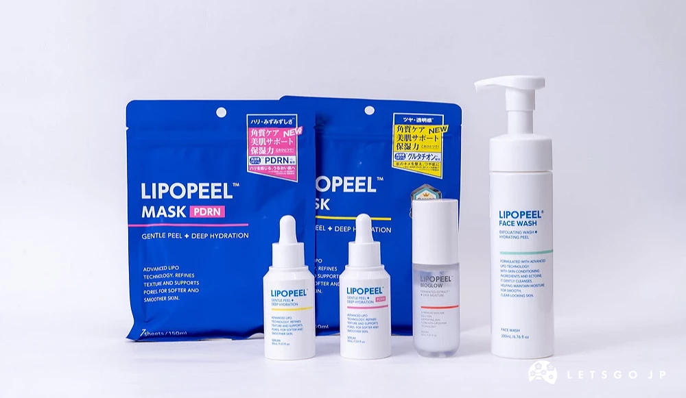 「LIPOPEEL」商品在桌上一字排開