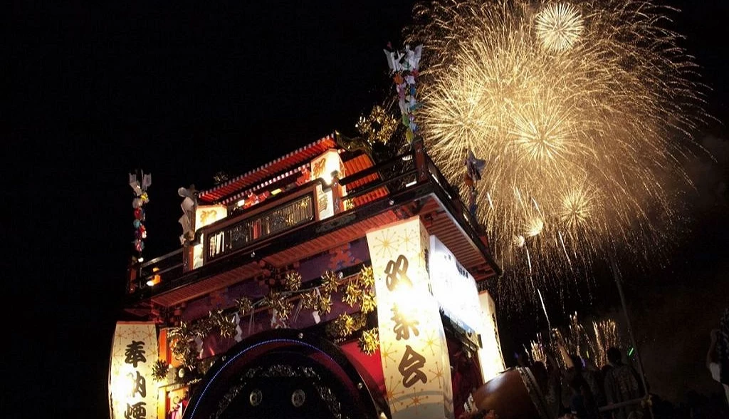 片貝花火大會淺原神社