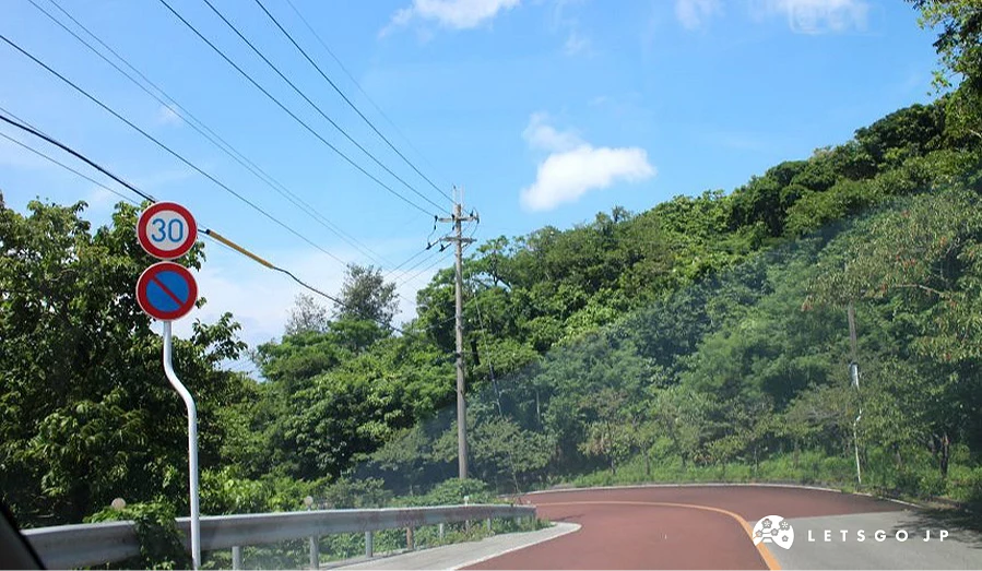 日本道路與限速30的指示牌