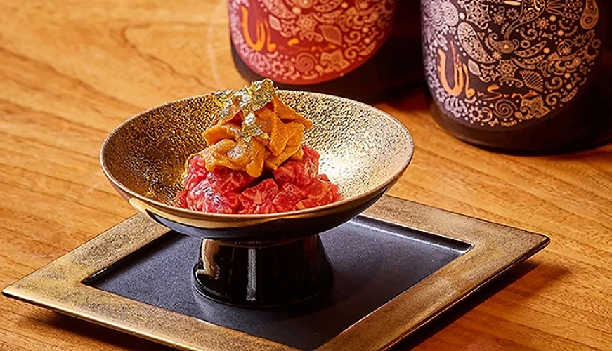 招牌「海膽和牛」