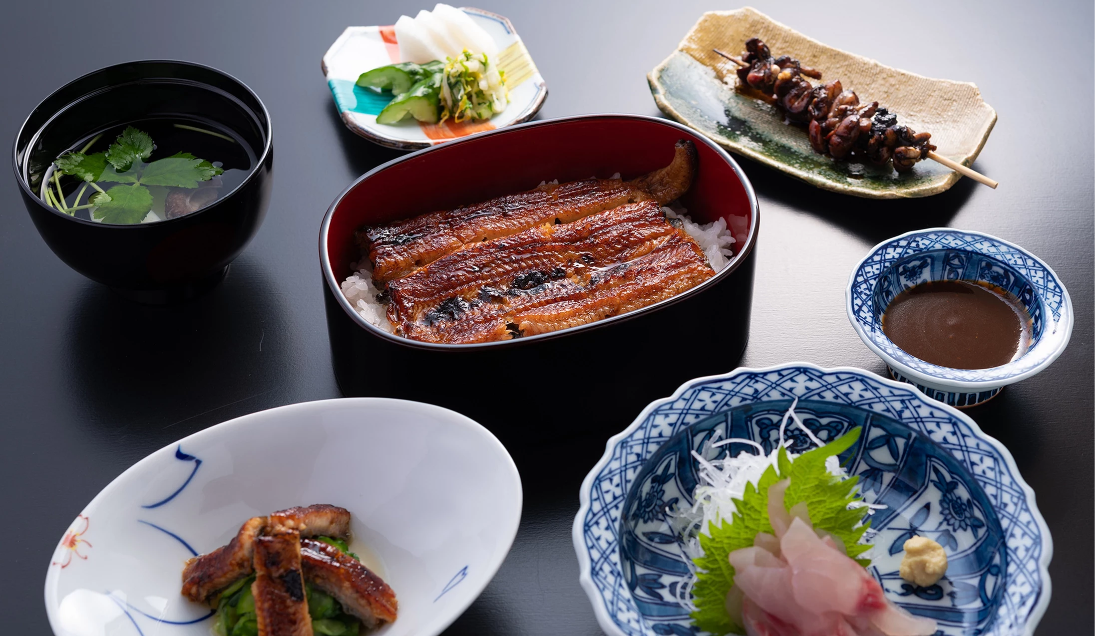 鰻魚屋廣川的鰻魚飯套餐