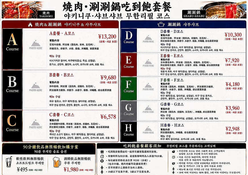 沖繩 琉味北谷 菜單
