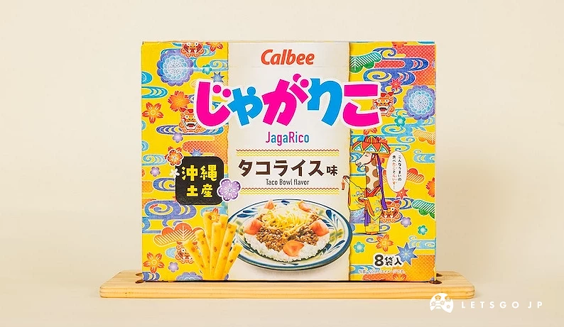 Calbee「じゃがりこ」塔可飯口味洋芋條包裝盒