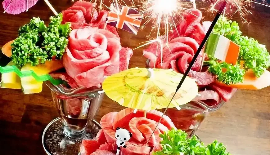 慶祝用的牛肉聖代