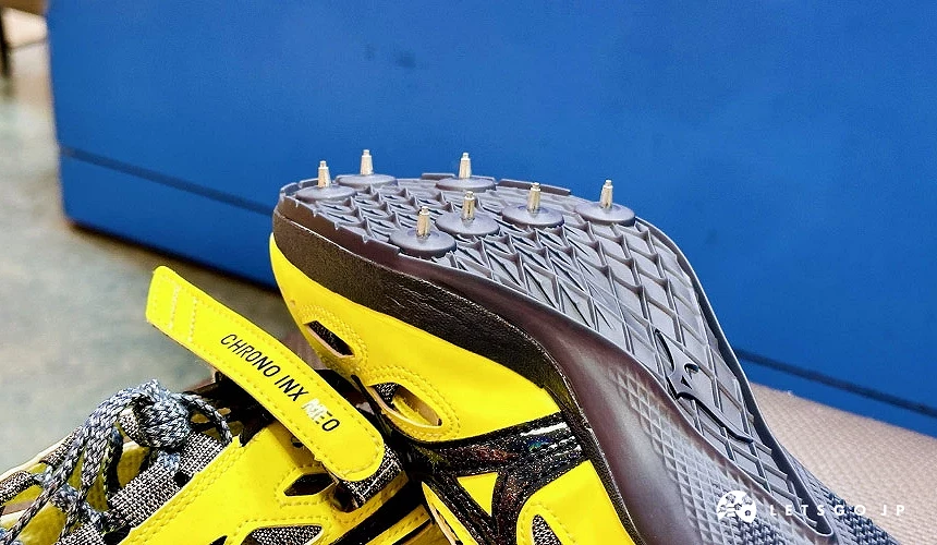 MIZUNO CHRONO INX NEO JAPAN 鞋底鞋釘攝影:Angie