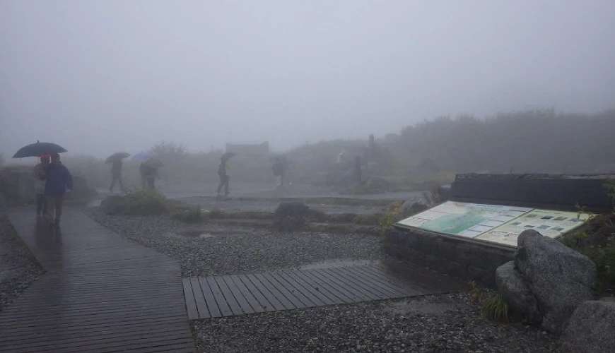 雨天的室堂湧泉廣場