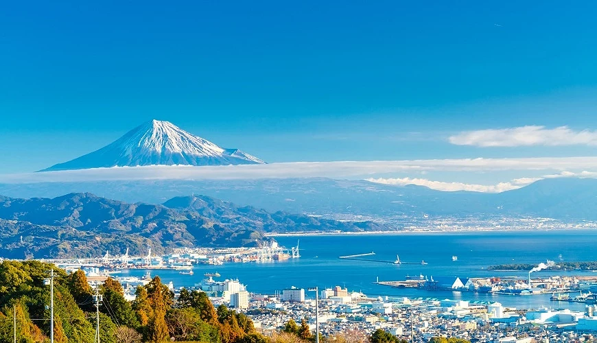 駿河灣的富士山景