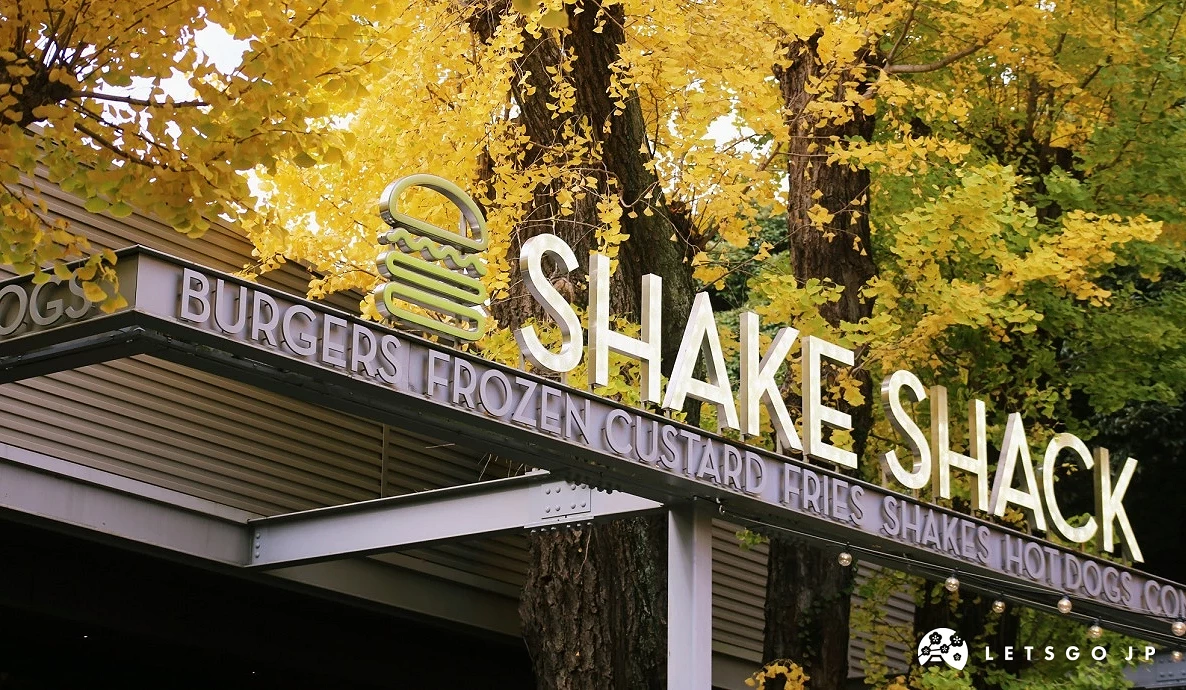 shake shack漢堡店與銀杏招牌