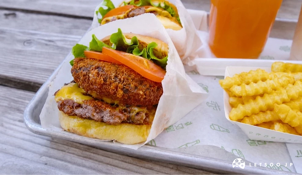 shake shack漢堡和薯條