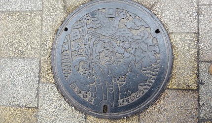 日本JR岡山站桃太郎人孔蓋