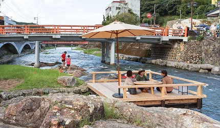 山口縣必訪景點推薦長門湯本溫泉音信川涼亭