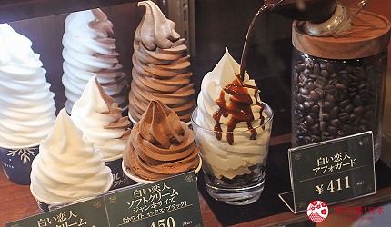 北海道自由行札幌自由行美食必買伴手禮必吃甜點推薦咖啡廳六花亭札幌本店蘭姆葡萄夾心餅咖啡霜餅冰淇淋草莓巧克力酒糖北菓樓北果樓札幌本館夢不思議泡芙妖精之森年輪蛋糕白色戀人石屋製果ISHIYA巧克力牛乳霜淇淋