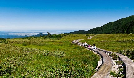 高原上的綿延小路與路人