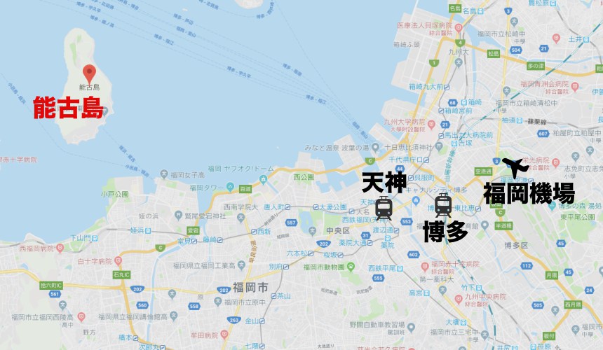 九州福岡自由行能古島一日遊半日遊行程交通搭船能古島海島公園戀愛觀音