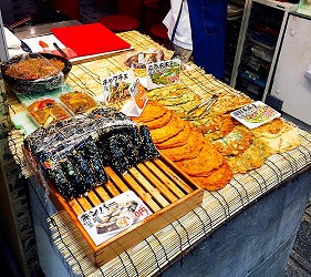 海鮮煎餅和壽司