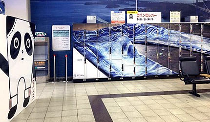 日本岡山JR兒島站車站置物櫃