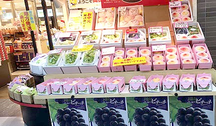 日本岡山縣晴王麝香葡萄白桃