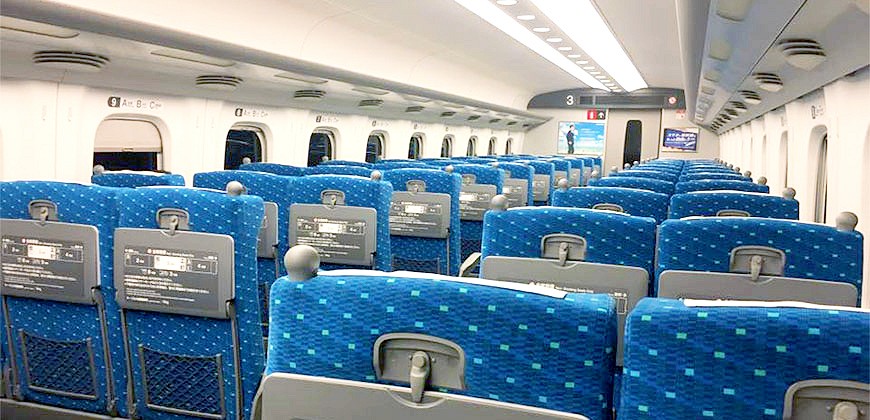 新幹線車廂內部示意圖