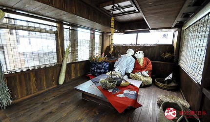 四國自由行搭乘觀光巴士「KOTOBUS IYA VALLEY」巴士內部裝設以天空之村為概念