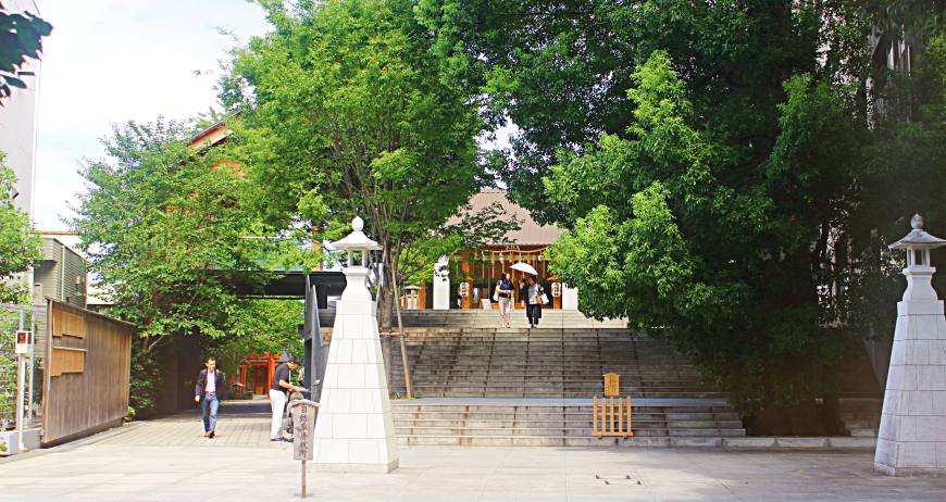 日本自由行東京神樂坂必訪景點赤城神社由隈研吾設計