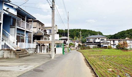 前往龍貓森林路途上有許多民宅與田園