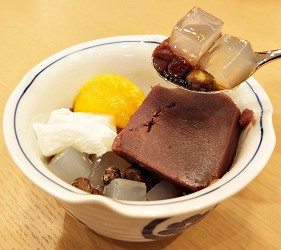「上野公園前みはし」日式甜點あんみつ